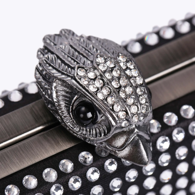 Kurt Geiger mujer bolso de mano Kensington con cristales de Londres 2LPR57 | bolsas negro otro